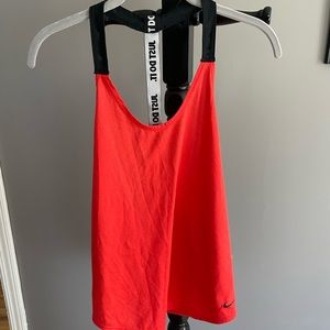 Red Nike Workout Tank